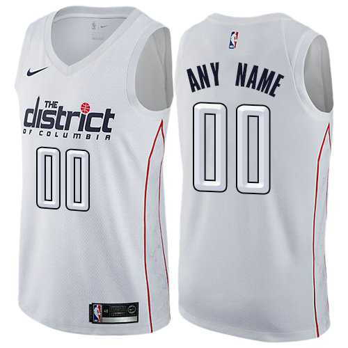 Men & Youth Customized Washington Wizards City Edition Nike White Jersey